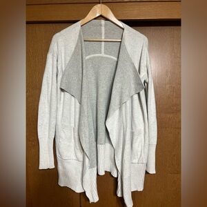 lululemon athletica Gray Open Front Cardigan